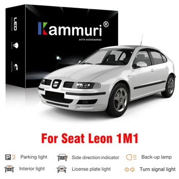 Canbus LED Eksterjeras, Interjeras lemputė Seat Leon MK1 1M 1M1 LED Stovėjimo Pusėje Licenciją Plokštelės Posūkio Signalo Atvirkštinio lighs (1999-2006)