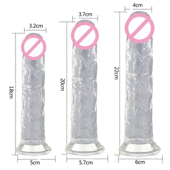 Minkštas Pienelis Dildo Realistiškas Analinio Varpos Siurbimo Taurės Penis Sekso Žaislai Suaugusiems Moterų Sexshop Kristalų Falą Buttplug erotinių produktų