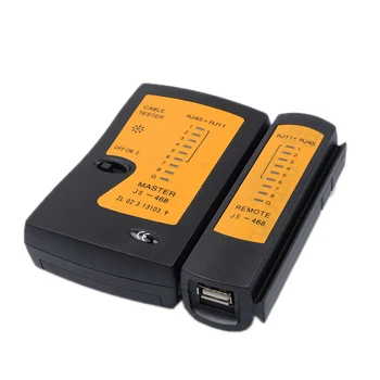 1 vnt Vielos Testeris Tinklo Kabelis USB RJ45 Vielos Testeris Bandymo du kartus susukti Kabelis, Detektorius, Seklys Įrankių rinkinys Tinklų
