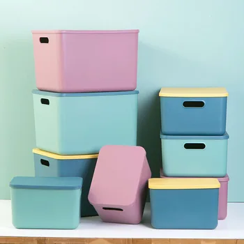 Įvairenybės Sandėliavimo Dėžės Su Dangčiu Užkandis Žaislus, Drabužius, Kojines, Kelnaites, Saugojimo Krepšys Namų Spinta Organizatorius Drabužius Plastikinę Dėžutę