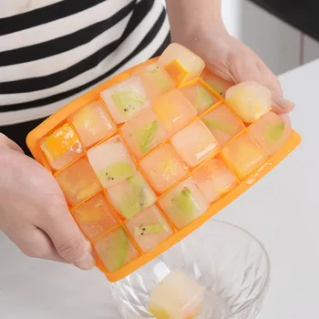 24 tinklelis ledo dėklas, ledo kubelių maisto silikono ledo sluoksnį vaisių ice maker