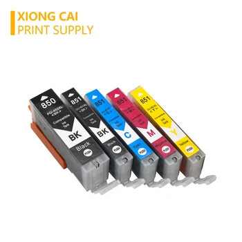5 spalvų SGN 850 CLI 851 suderinama rašalo kasetė canon PIXMA MG5480 MG5580 MG5680 MG6380 MG6400 MG6680 Spausdintuvą