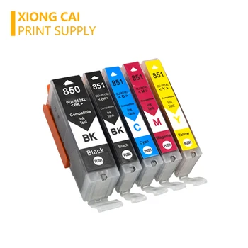 5 spalvų SGN 850 CLI 851 suderinama rašalo kasetė canon PIXMA MG5480 MG5580 MG5680 MG6380 MG6400 MG6680 Spausdintuvą