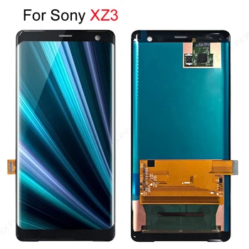 Sony XZ3 LCD Ekranas Jutiklinis Ekranas skaitmeninis keitiklis Asamblėjos Pakeitimo Sony Xperia XZ3 H9493 H8416 H949 6.0 colių Nėra Negyvų Pikselių