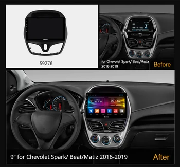 6G+128G Ownice Android 10.0 4G LTE Automobilių DVD Chevolet Spark / Beat / Matiz 2016 - 2019 Stereo Audio Video 1280*720 DSP SPDIF