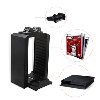 Žaidimas Diskai, Baterijos Kroviklis Sony PS4 Slim Pro Įkrovimo Dokas Play Station Playstation PS Dualshock 4 Valdiklio Valdymo Stovo