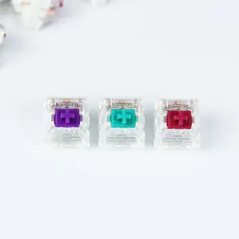 Kailh pro jungikliai 3pin RGB SMD violetinė, šviesiai žalia žalsvai aqua bordo MX RGB Swithes Žaidimų klaviatūra suderinama mx jungikliai
