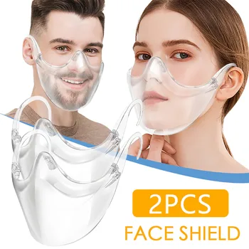 Daugkartinio Naudojimo Išvalyti Veido Kaukė, Veido Apsaugos Tušus Moterys Vyrai Burną Kaukės Suaugusiųjų Mascarilla Skaidrus Sujungti Plastiko Kaukės