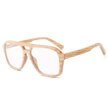 BerWer Medienos, bambuko akinius aišku lęšis Prabanga Aikštė akiniai Medienos Akinius Moterims/Vyrams