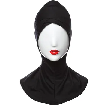 Underscarf Hijab Kepurės Musulmonų Moterys Hijab Šalikas Visiškai Padengti Vidinį Hijab Galvos Wrap, Kad Islamo Moterys Paprasto Kaklo, Galvos Dangtis Turbaną
