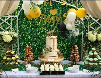 BEIPOTO Fotografijos backdrops žali lapai, baby shower saldus stalo pirmojo gimtadienio apdailos nuotrauka fone nuotakos dušas