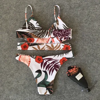 Bikini maudymosi kostiumėlį, maudymosi Kostiumėliai Moterims, Push Up Bandeau Maudymosi Kostiumą Kietas Bikini Komplektas 2018 Moterų Paplūdimio su Pad Plaukti Kostiumas