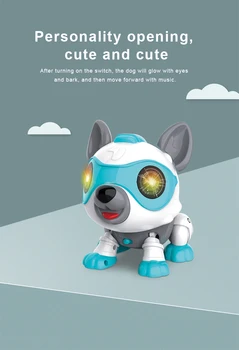 Smart Kalbėti RC Robotas Šuo Vaikščioti Šokių Interaktyvus naminių Gyvūnėlių Šuniuką Robotas Šuo, Nuotolinio Valdymo Balsu Pažangių Elektroninių Žaislų Vaikams