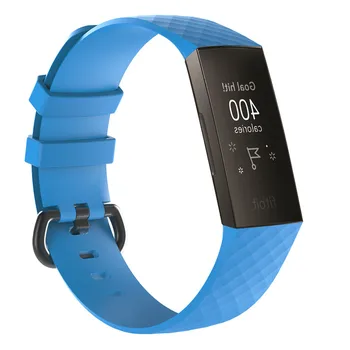 100vnt Apyrankė ant Riešo Dirželis Fitbit Charge3 Žiūrėti Juosta Dirželis, Minkštas Watchband Pakeitimo Smartwatch Juostos Fitbit Mokestis 3