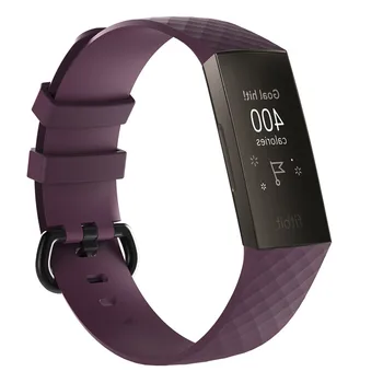 100vnt Apyrankė ant Riešo Dirželis Fitbit Charge3 Žiūrėti Juosta Dirželis, Minkštas Watchband Pakeitimo Smartwatch Juostos Fitbit Mokestis 3