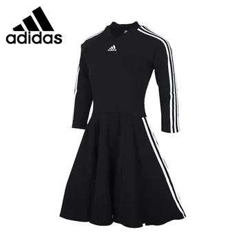 Originalus Naujas Atvykimo Adidas 3S W Suknelė moteriški marškinėliai ilgomis rankovėmis Sportinę aprangą