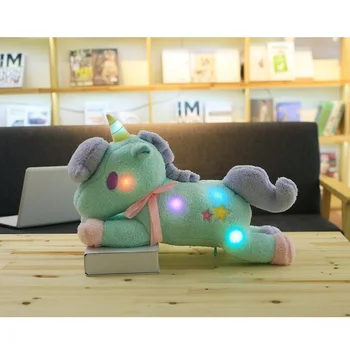 Naujas 20cm/55cm super mielas šviesos spalvinga pliušinis žaislas Vienaragis pagalvę Namo, Buto apdailos office miega pagalvė