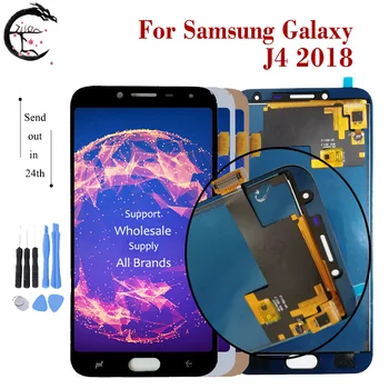 AMOLED J400-LCD Samsung Galaxy J4 2018 Ekranas J400F J400H J400P J400G/DS LCD Ekranas Touch 