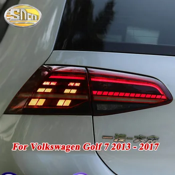 Galinis Vairuotojo Lempa + Stabdžiu + Atvirkštinės + Dinaminis Posūkio Signalo Automobilis LED užpakalinis Žibintas užpakalinis žibintas Volkswagen Golf 7 2013 - 2017 MK7