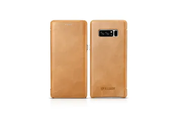 ICarer Prabangos Nekilnojamojo Odos Padengti Samsung Galaxy S20 Ultra S10 S8 S9 Plus Išlenktą Kraštą, Originali Odinis dėklas