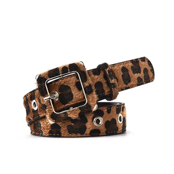 Designe Prabangus Leopardas Pr Ašutų Diržas Moterims, Moteriška Įvorės Žiedu Odinis Juosmens Diržas, Džinsai Suknelė