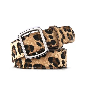 Designe Prabangus Leopardas Pr Ašutų Diržas Moterims, Moteriška Įvorės Žiedu Odinis Juosmens Diržas, Džinsai Suknelė