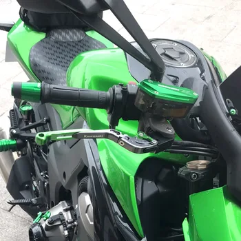 Motociklo Priedai CNC Lankstymo Ištraukiamas Stabdžių ir Sankabos Trosas KAWASAKI Z900RS 2018 su logo