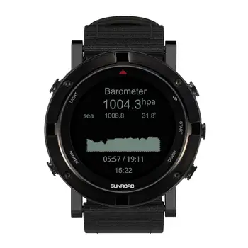 SUNROAD Digital Smart Sportinis Vyrų laikrodis Su Relogio GPS Širdies ritmas, Kompasas, Aukštimatis, Barometras Veikia Laikrodžius