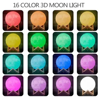3D Spausdinimo Mėnulio Šviesos 3d Mėnulio Šviesos Lempos Naktį Šviesos Žvaigždynas Lempos Mielas Naktį Žibintai Vaikams Šilta Dovana
