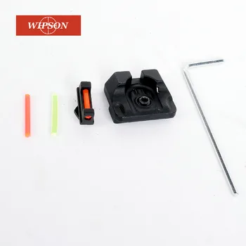 WIPSON Optinio Pluošto Priekiniai Akyse / Galiniai Kovoti su Glock Akyse v3 Juoda Glock standartinių modelių Taktinis Medžioklės Puikus Metalai