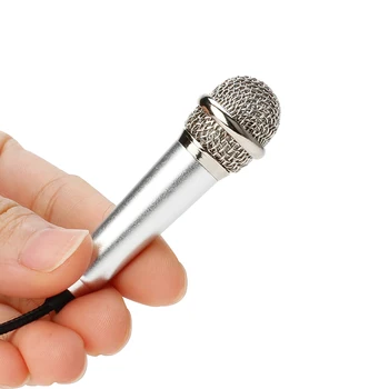 Mikrofonas Mini mic už karaoke nešiojamų 3,5 mm Mikrofono Lizdas Mikrofonai Microfono Mic Kalbėti muzikos garso įrašų