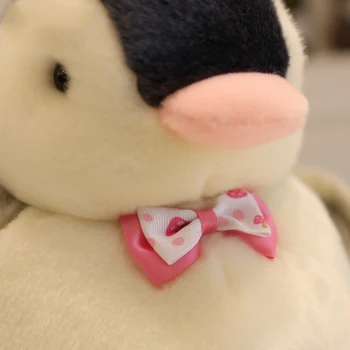 Pietų Korėja Q kawaii pliušinis pingvinas lėlės, pliušiniai žaislai gražus iškamšos, mini meškiukas