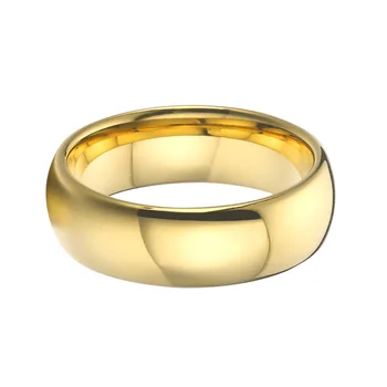 Vyriški Žiedas Aljansų Didelis 6/8/10mm vestuvių juostoje pora volframo karbidas žiedai dideli, dydis 15 aukso spalvos moteriški papuošalai