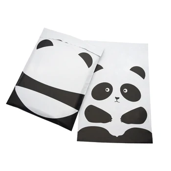 50Pcs/Daug Mielas Panda Poli Siuntėjus Pašto Siuntimo Pašto Maišus Drabužių Paketo Kurjerių Maišelis Dulkėms Plastiko Paketas 25.5x33cm