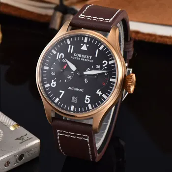 Corgeut 42mm Automatinis Mechaninis laikrodis Sport vyriški Laikrodžiai Galios Rezervo Šviesos Vandeniui Data vyro Riešo Žiūrėti Vyrų Laikrodis