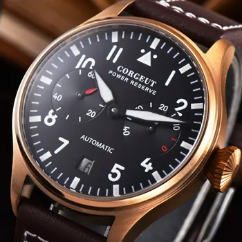 Corgeut 42mm Automatinis Mechaninis laikrodis Sport vyriški Laikrodžiai Galios Rezervo Šviesos Vandeniui Data vyro Riešo Žiūrėti Vyrų Laikrodis