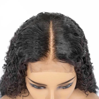 28 30 colių ilgio plaukų perukas 4x4 nėrinių uždarymo perukas keistą garbanotas žmogaus plaukų perukas Brazilijos nėriniai priekiniai žmogaus plaukų perukai juoda moterų