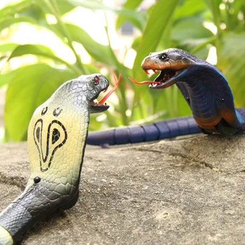 Juokinga Nuotolinio Valdymo Naja Kobra Plastiko Gyvatė Žaislas Vaikams, Dovana Aukštos Modeliavimas King Cobra Įdomu Kiaušinių Radijo Kontrolės Žaislas