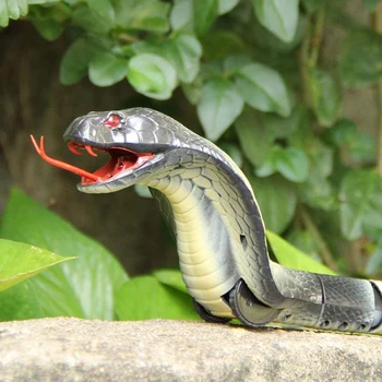 Juokinga Nuotolinio Valdymo Naja Kobra Plastiko Gyvatė Žaislas Vaikams, Dovana Aukštos Modeliavimas King Cobra Įdomu Kiaušinių Radijo Kontrolės Žaislas