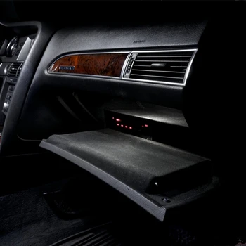 14pcs Canbus led Automobilių salono apšvietimas Paketo Komplektas Audi A6 C6 RS6 priedai 2005-2011 LED interjero šviesos