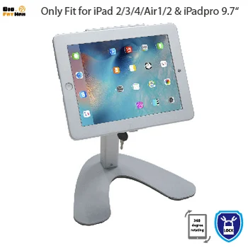 Tablet Stand Anti-Theft Kioskas Mount iPad oro 1 2 Pro 9.7 Mount turėtojas ekranas tablet metalo, su Lock desktop Saugumo
