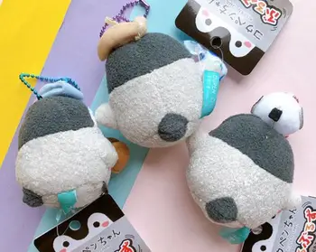 1 Vnt naujų mielas Japonų animacinių filmų Pliušinis Lėlės mielas Gyvūnų Pingvinas Minkšti Pliušiniai Žaislai Pakabukas vaikams dovanų