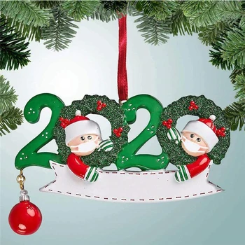 10vnt/daug Naujų Atvykimo Sublimacijos Kalėdų Senį Veido Kaukė Puikus Ornamentas Poilsio Namų Kalėdų Eglutės Kabo Pakabukas