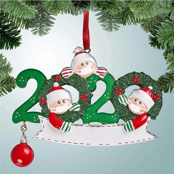 10vnt/daug Naujų Atvykimo Sublimacijos Kalėdų Senį Veido Kaukė Puikus Ornamentas Poilsio Namų Kalėdų Eglutės Kabo Pakabukas