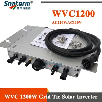 WVC 1200W Belaidžio MPPT Mikro tinklo Maitinimo, keitiklio 220VAC 110VAC 1200W micro MPPT tinklelis susieta pure sine wave power inverter