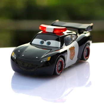 Pixar Cars 2 Policijos Versija Žaibas McQueen 1:55 Masto Diecast Metalo Lydinio Mielas Žaislai Vaikams Dovanos Anime Ir Animacinių Filmų Žaislai