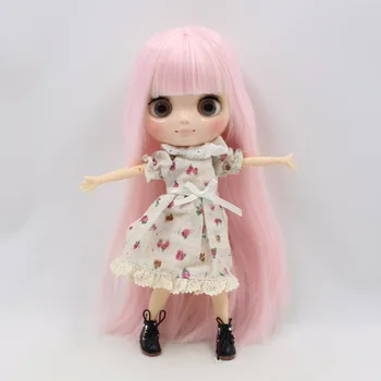 Gamyklos blyth Middie Lėlės bendras lėlės rožinės spalvos plaukai su kirpčiukais 1/8 lėlės 20cm žaislas