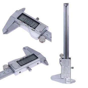 Metalo 6 Colių LCD 150mm Metalo Elektroninis Skaitmeninis Vernier Suportas Mikrometro Matavimo Įrankis