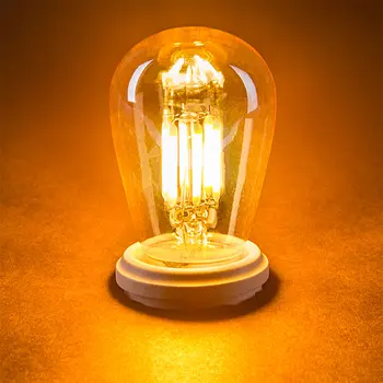 GANRILAND Aukso Atspalviu ST45 Pritemdomi E27 LED Kaitrinės Lemputės 