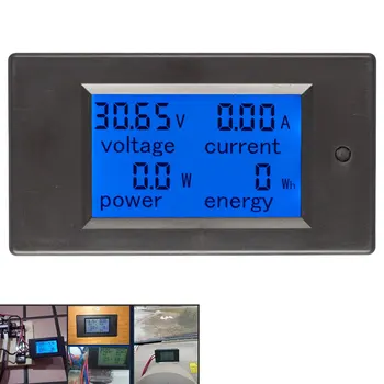 Skaitmeninės Srovės Įtampos Elektros Energijos Skaitiklis DC 6.5-100V 0-100A LCD Ekranas Multimetras Ammeter Voltmeter 100A Srovės Perstūmimo